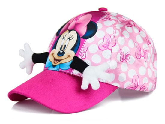 KupMa Dívčí 3D kšiltovka Minnie Mouse - velikost 52