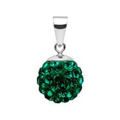 NUBIS Stříbrný přívěšek s krystaly Crystals from Swarovski Emerald
