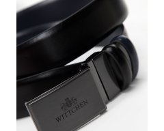 Wittchen Pánský oboustranný kožený pásek s broušenou sponou