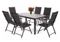 Home&Garden Zahradní nábytek Ibiza Alu Black / Black 6+1