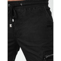 Dstreet Pánské bojové kalhoty LES černé ux4173 S