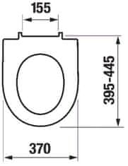 KOUPELNYMOST Předstěnový instalační systém s chromovým matným tlačítkem 20/0040 + wc jika lyra plus rimless + sedátko duraplast slowclose (PRIM_20/0026 40 LY2)