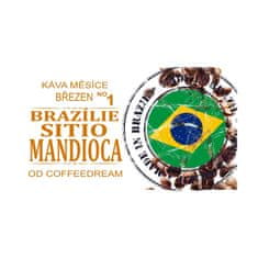 COFFEEDREAM BRAZÍLIE SITIO MANDIOCA CATUAI - Hmotnost: 1000g, Typ kávy: Zrnková, Způsob balení: třívrstvý sáček se zipem, Stupeň pražení: pražení COFFEEDREAM
