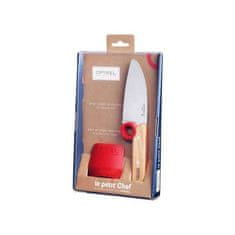 Opinel Dětský nůž + chránič prstů červený Le Petit Chef Opinel