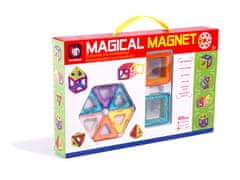 WOWO Magnetické Stavební Bloky MAGICKÝ MAGNET, Sada 20 Kusů, Barevné
