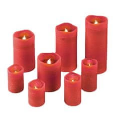 Weltbild Weltbild LED skutečné voskové svíčky, sada 8 ks, červené