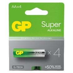 GP Alkalická baterie GP Super LR6 (AA), 4 ks