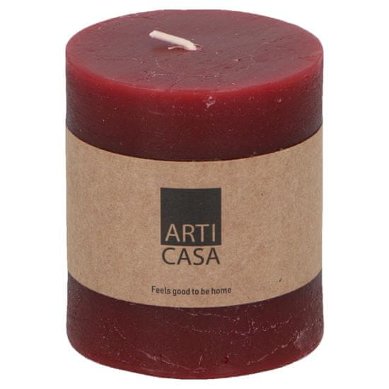 Arti Casa Sloupová svíčka Arti Casa, červená, 7 x 8 cm