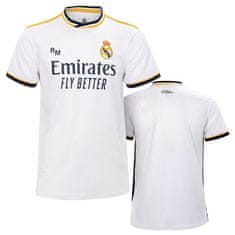 FotbalFans Sportovní tričko Real Madrid FC, bílé | S