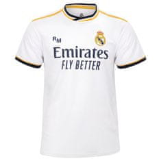 FotbalFans Sportovní tričko Real Madrid FC, bílé | M