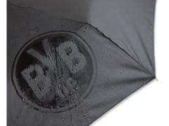 FotbalFans Deštník Borussia Dortmund, černý, skládací
