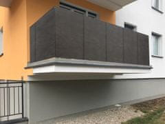 My Best Home Balkonová zástěna OSLO grafitová, výška 110 cm, šířka různé rozměry MyBestHome Rozměr: 110x600 cm rozteč 25 cm