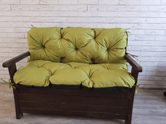 My Best Home Prošívané sezení ELIAS, polstr na zahradní lavici - sedák s opěrkou, OLIVOVÁ 32, různé rozměry, Mybesthome Rozměr: 150x60x50 cm