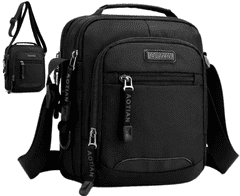 Camerazar Pánská sportovní taška přes rameno, malá, nepromokavá, syntetická oxfordská tkanina, 20x24x9 cm