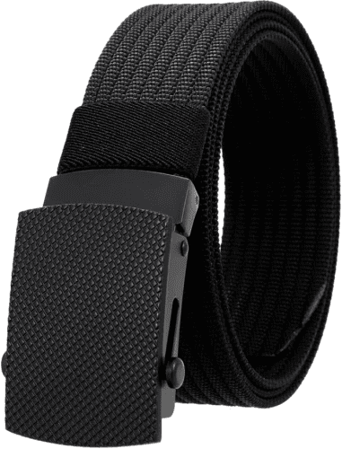 Camerazar Taktický Vojenský Opasek SURVIVAL, Černá Barva, Polypropylenový Nylon, 37mm x 125cm