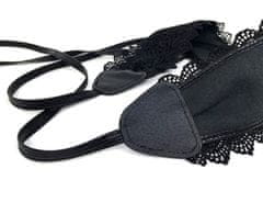 Camerazar Dámský krajkový pásek pro svetry a šaty, ekologická kůže, délka 210 cm, šířka 9,5 cm