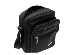 Camerazar Pánská nepromokavá taška přes rameno, černá, oxfordská tkanina, 20x23x10 cm
