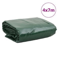 Vidaxl Plachta zelená 4 x 7 m 650 g/m²