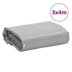 Vidaxl Plachta šedá 3 x 4 m 650 g/m²