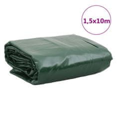 Greatstore Plachta zelená 1,5 x 10 m 600 g/m²