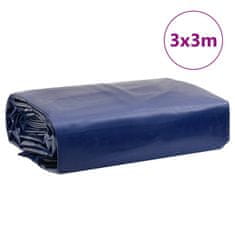 Greatstore Plachta modrá 3 x 3 m 600 g/m²