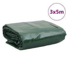 Vidaxl Plachta zelená 3 x 5 m 650 g/m²