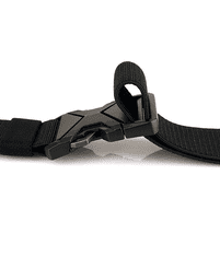 Camerazar Unisex Vojenský Taktický Opasek SURVIVAL, Černý, Polypropylenový Nylon, 36 mm x 0.2 cm x 126 cm