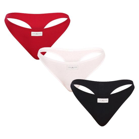 Tommy Hilfiger 3PACK dámská tanga nadrozměr vícebarevná (UW0UW05189 0SR)