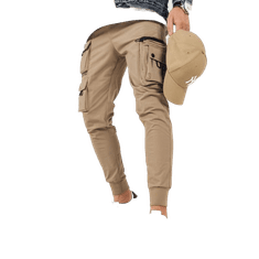 Dstreet Pánské bojové kalhoty VORES béžové ux4157 M