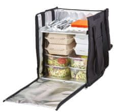 Cambro Termoizolační batoh, skládací, s vyjímatelnou přihrádkou, Cambro, Objem: 78L, Černá, 355x380x(H)430mm - GBBP151417110