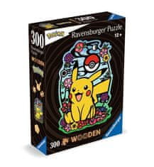 Dřevěné puzzle Pikachu 300 dílků