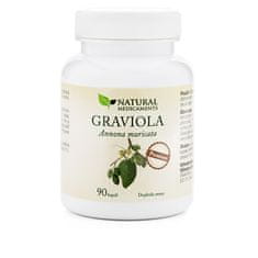 Natural Medicaments Graviola anona (Annona muricata) 90 kapslí