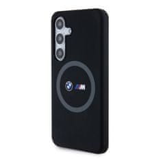 Bmw  M Printed Round and Logo Magsafe Silikonový Kryt pro Samsung Galaxy S24 Black