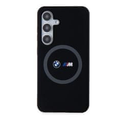 Bmw  M Printed Round and Logo Magsafe Silikonový Kryt pro Samsung Galaxy S24 Black