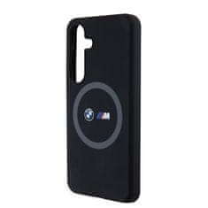 Bmw  M Printed Round and Logo Magsafe Silikonový Kryt pro Samsung Galaxy S24 Black