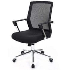 shumee Obn83b otočná kancelářská židle výškově nastavitelná opěrka sedadla černá