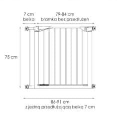 Springos Ochranná bariéra pre deti 86-91 CM SPRINGOS SG0007A