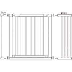 Springos Ochranná bariéra pre deti 75-117 cm SPRINGOS SG0012AC