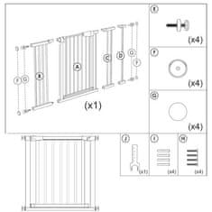 Springos Ochranná bariéra pre deti 75-103 cm SPRINGOS SG0012AB