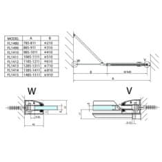 POLYSAN FORTIS sprchové dveře do niky 1500mm, čiré sklo, levé FL1415L - Polysan