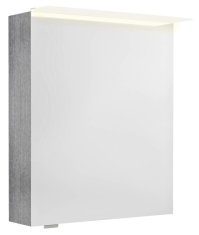 SAPHO LINEX galerka s LED osvětlením, 60x70x15cm, levá/pravá, dub stříbrný LX060-0011 - Sapho