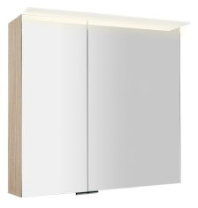 SAPHO LINEX galerka s LED osvětlením, 80x70x15cm, jilm bardini LX080-0013 - Sapho