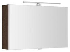 SAPHO CLOE galerka s LED osvětlením 80x50x18cm, borovice rustik CE080-0016 - Sapho