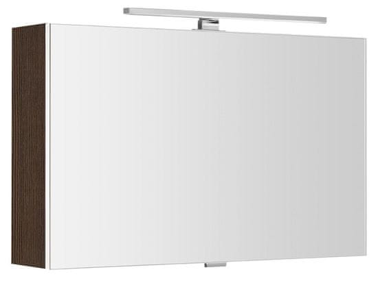 SAPHO CLOE galerka s LED osvětlením 80x50x18cm, borovice rustik CE080-0016 - Sapho