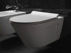 Gsi NORM závěsná WC mísa, Swirlflush, 36x55cm, bílá ExtraGlaze 861511 - GSI