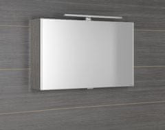 SAPHO CLOE galerka s LED osvětlením 80x50x18cm, dub stříbrný CE080-0011 - Sapho