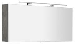 SAPHO CLOE galerka s LED osvětlením 120x50x18cm, dub stříbrný CE120-0011 - Sapho