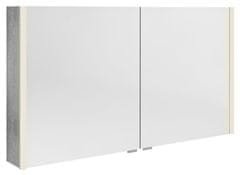 SAPHO ALIX galerka s LED osvětlením, 2x dvířka, 126x70x17,5cm, dub stříbrný AX126-0011 - Sapho