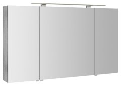 SAPHO RIWA galerka s LED osvětlením, 3x dvířka, 121x70x17cm, dub stříbrný RIW120-0011 - Sapho