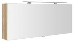 SAPHO CLOE galerka s LED osvětlením 120x50x18cm, dub alabama CE120-0022 - Sapho